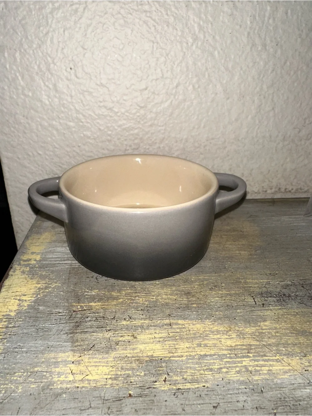 NEW Le Creuset 10cm (8 oz) Mini Round Cocotte- Gray- NO LID
